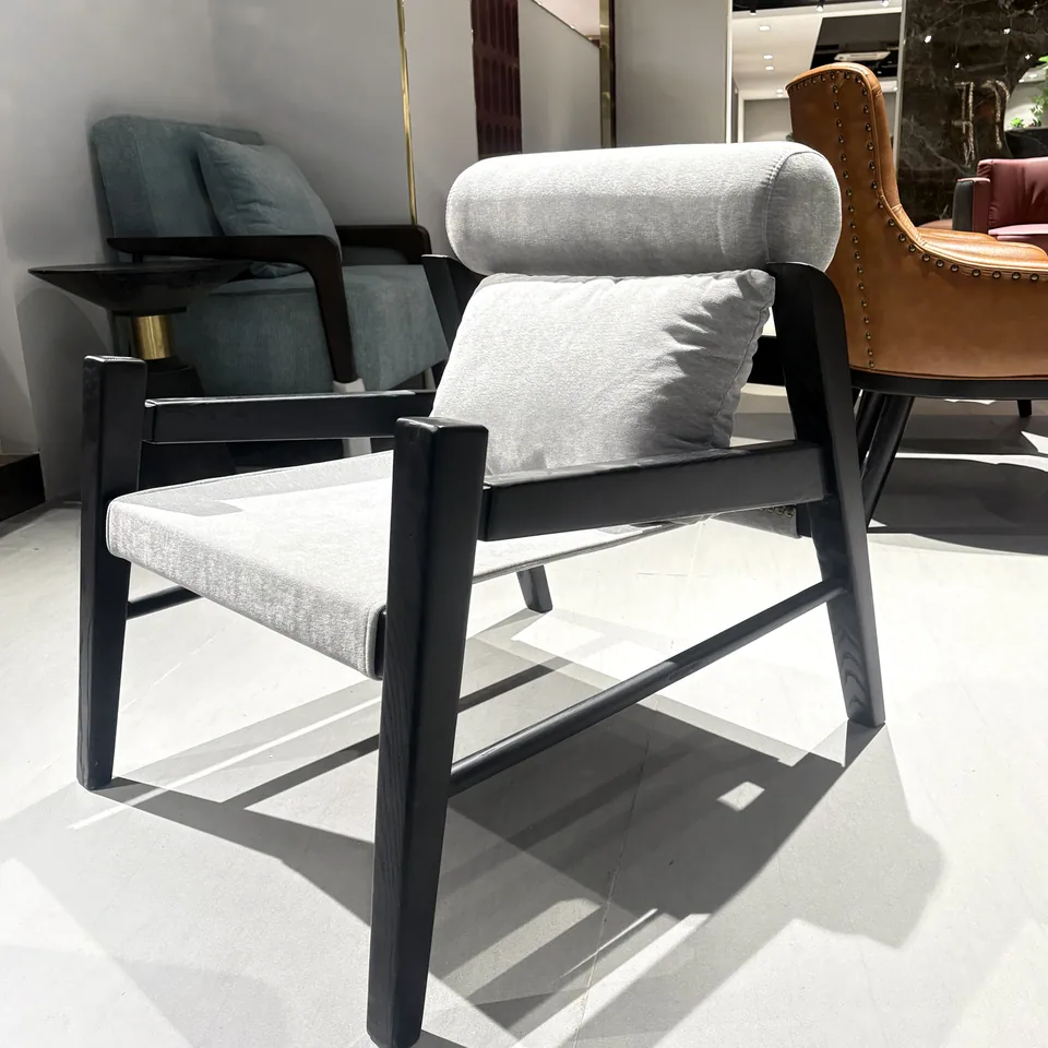 Bolster-Rail Lounge Chair