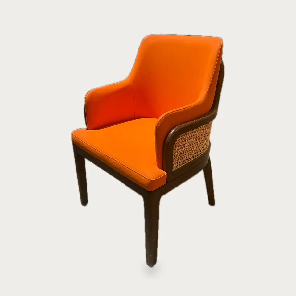 Cane-Wrap Dining Armchair