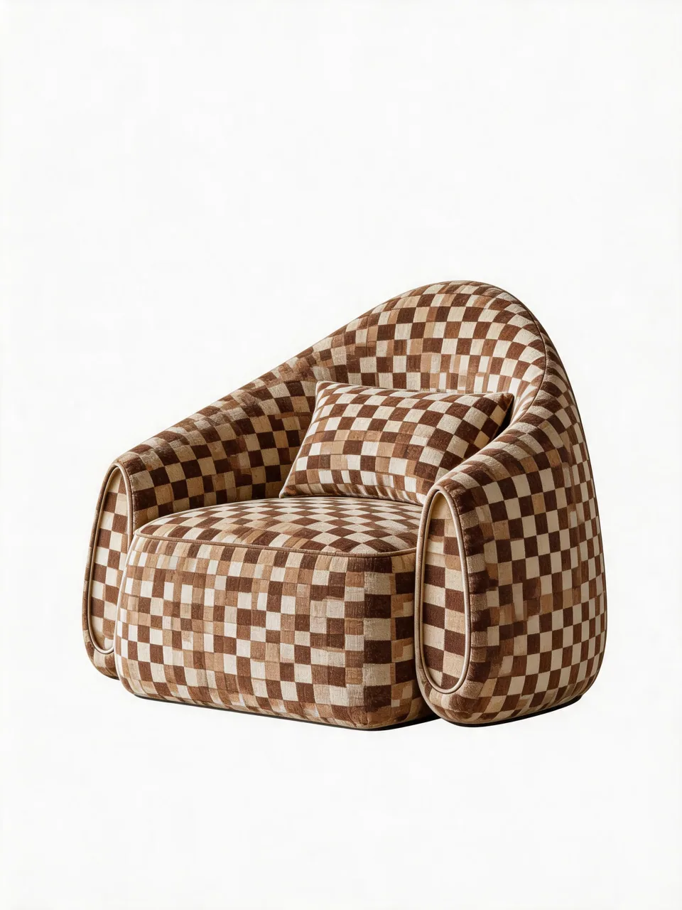 Checkerboard Three-Channel Loveseat view 3