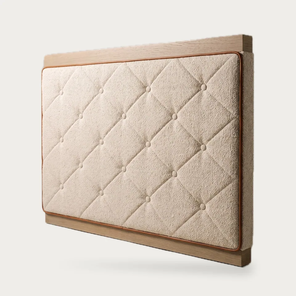 Diamond-Tufted Framed Wall Panel
