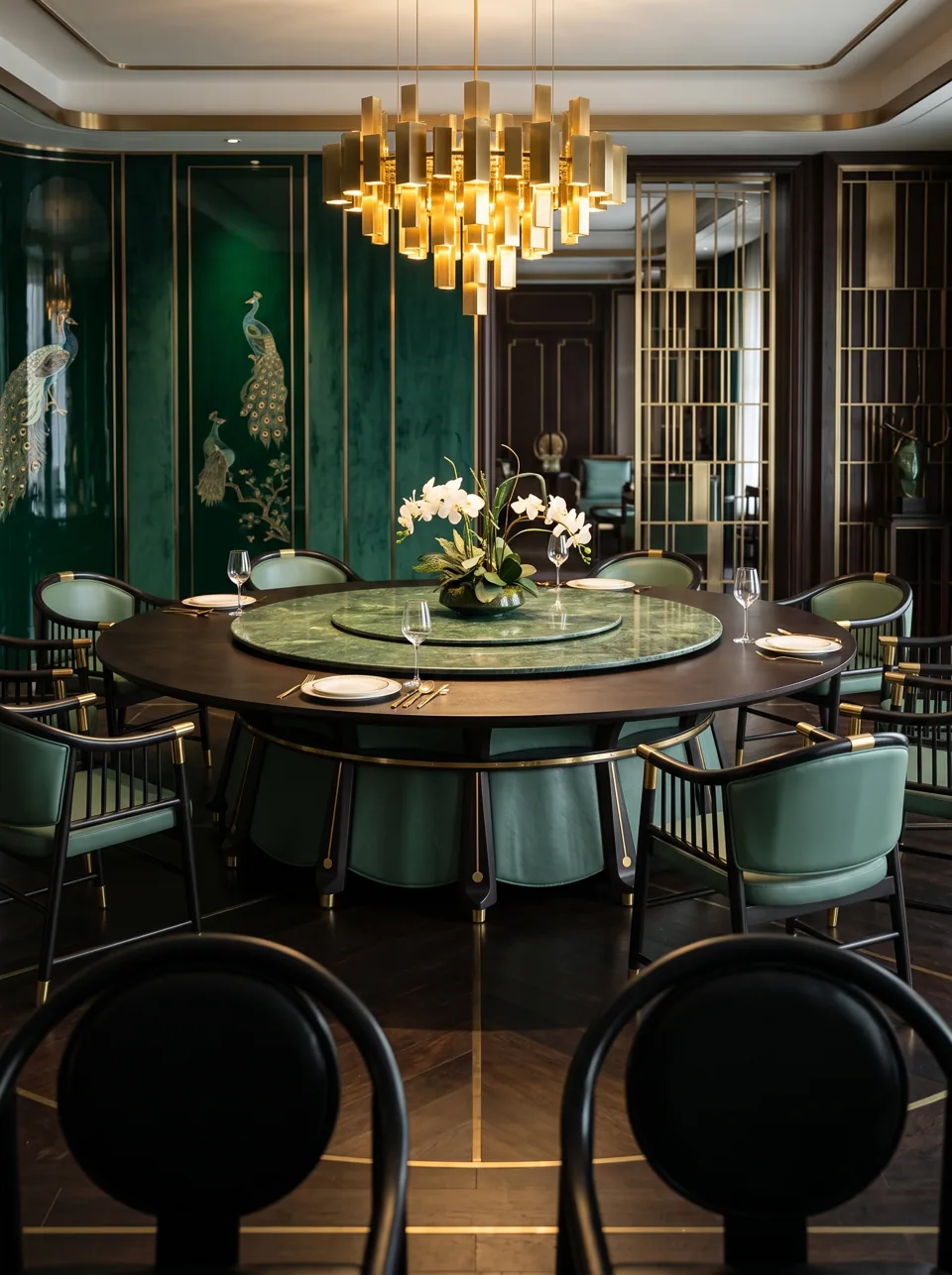 Emerald Spindle Private Dining Set view 8