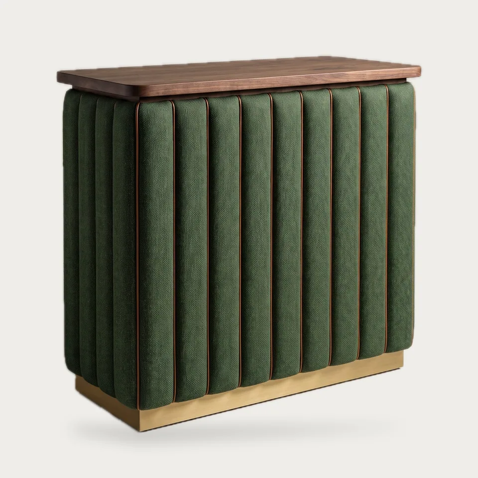 Fluted Green Host Stand