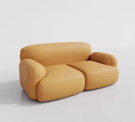 Mustard Pillow Loveseat
