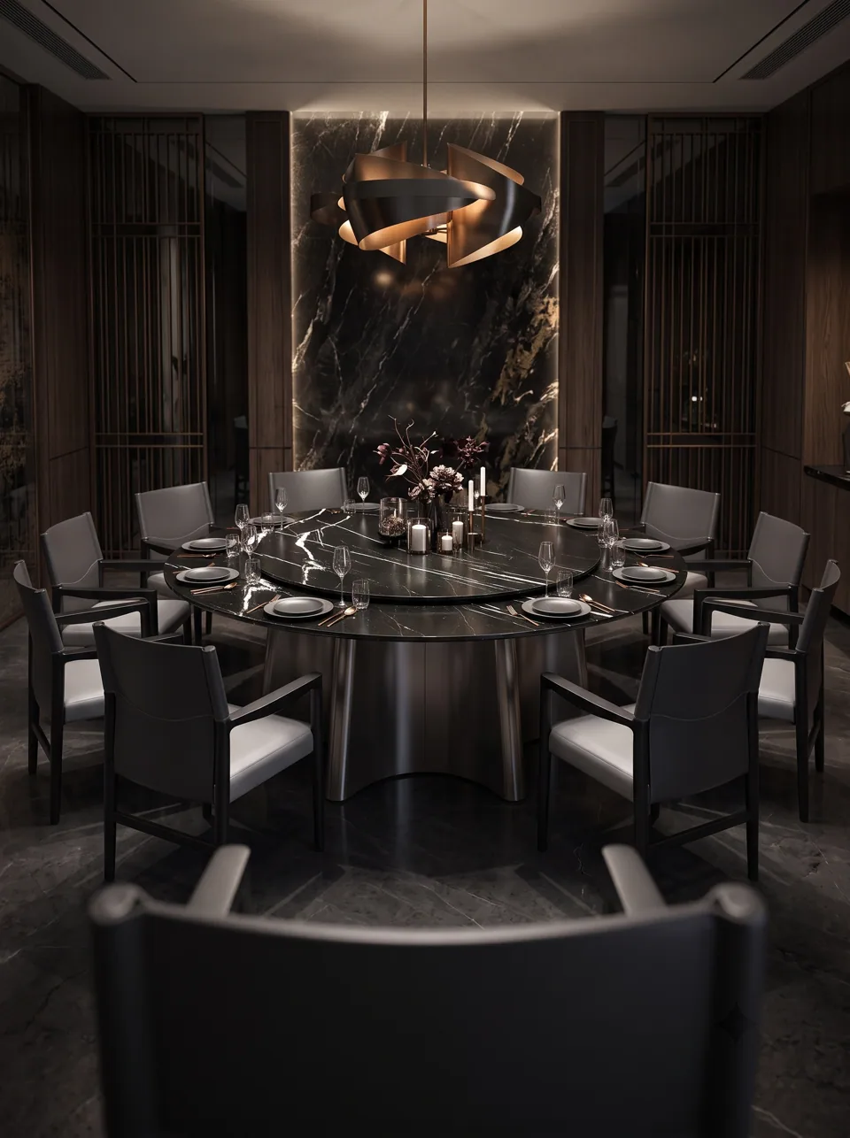 Nero Petal Banquet Set view 6