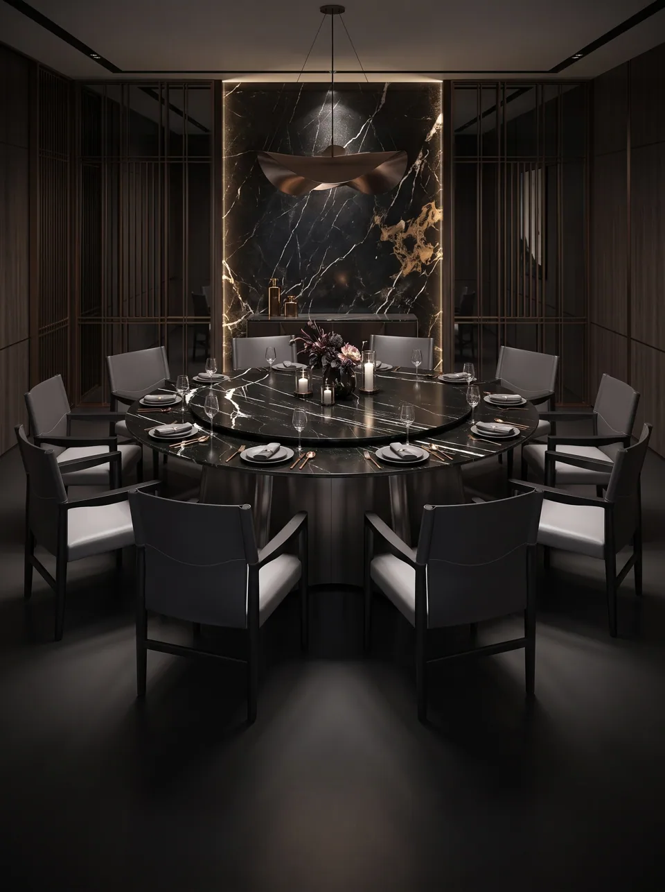 Nero Petal Banquet Set view 7
