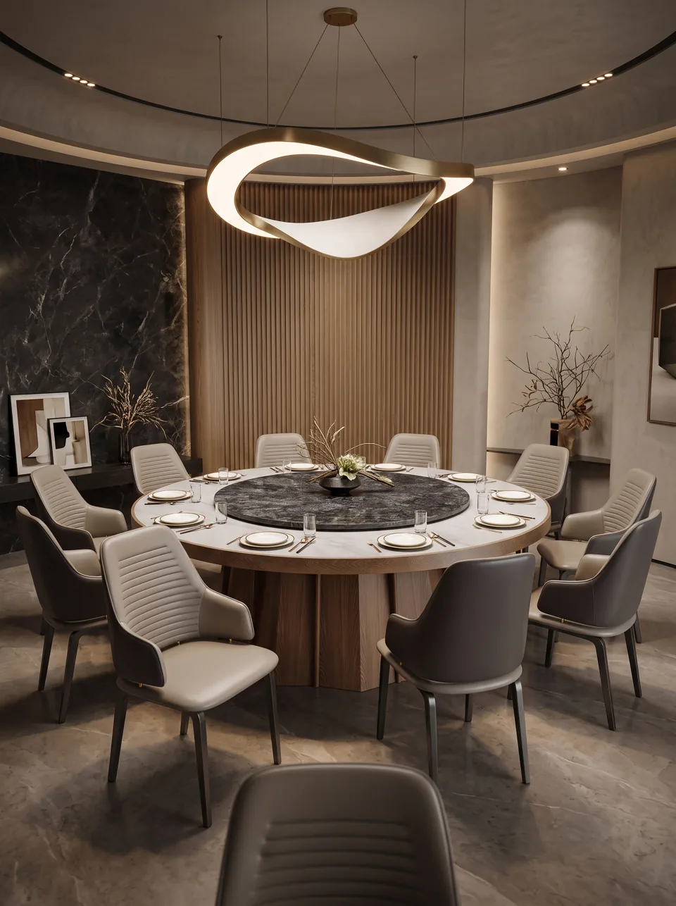 Sculpted Salon Banquet Set view 3