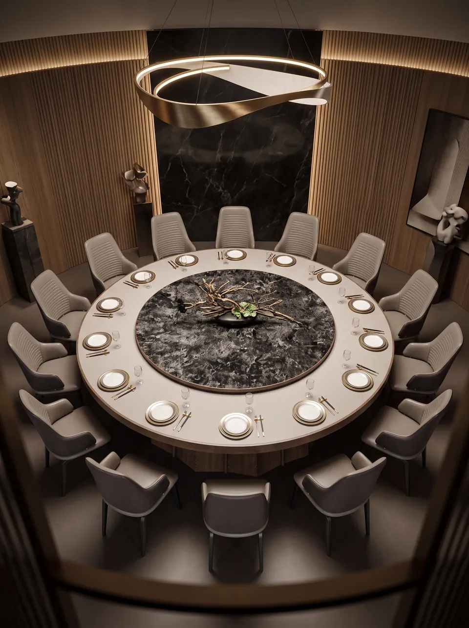 Sculpted Salon Banquet Set view 4