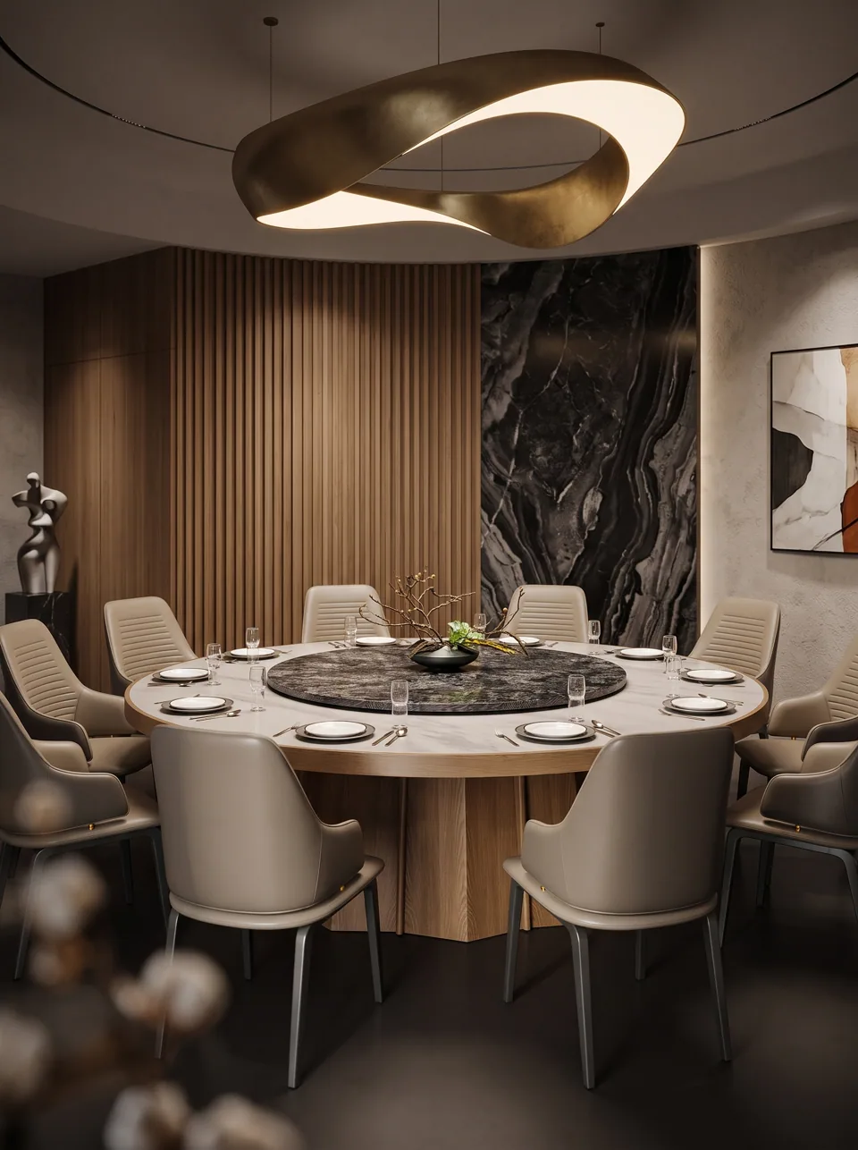Sculpted Salon Banquet Set view 5