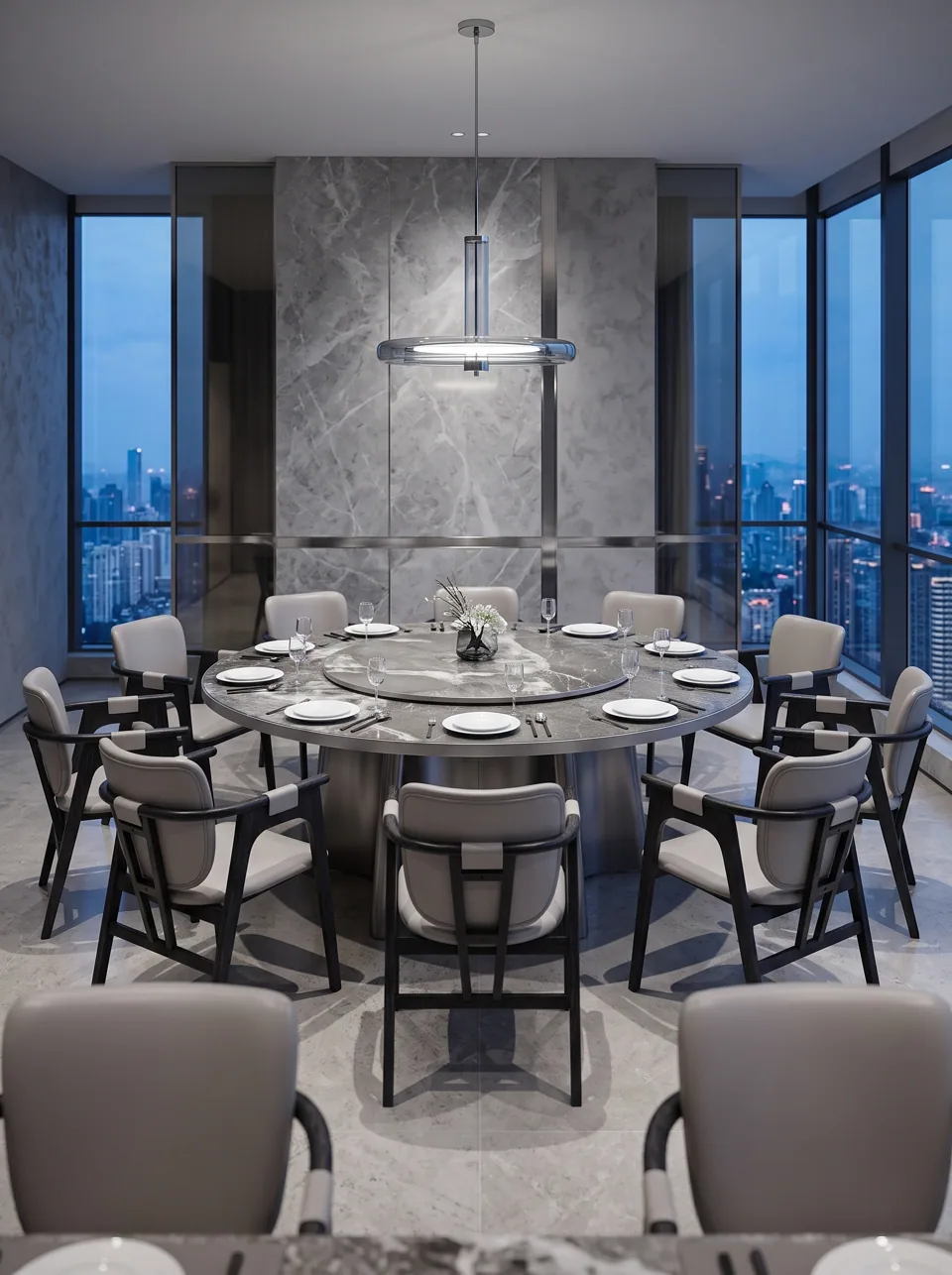 Skyline Steel Banquet Set