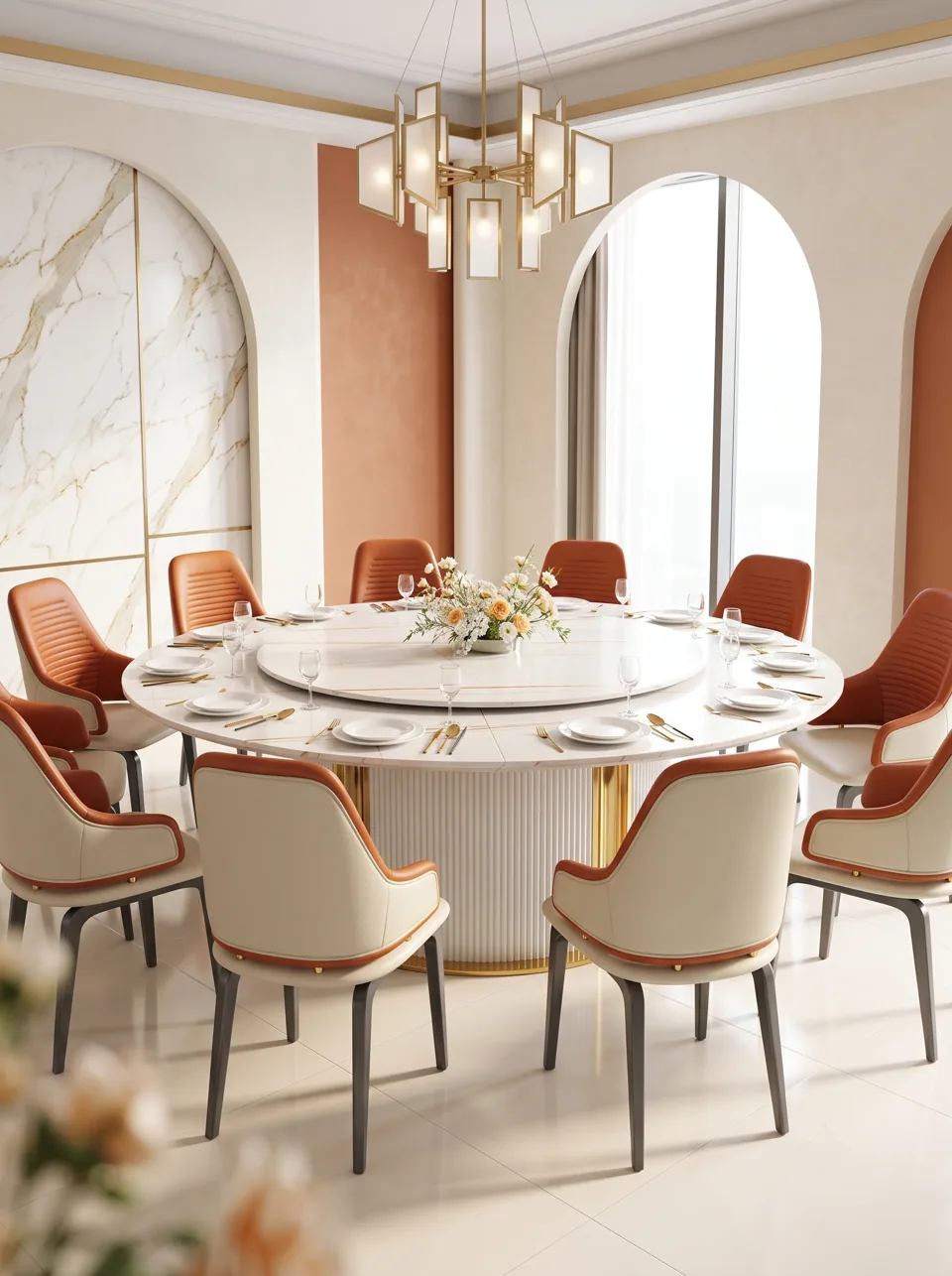 Terracotta Arch Banquet Set
