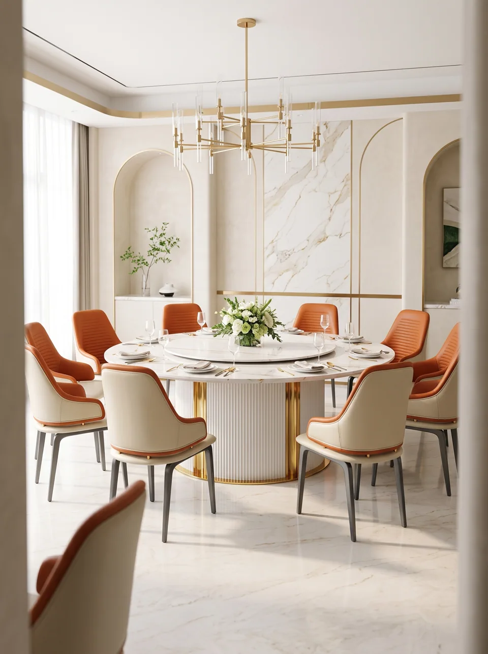 Terracotta Arch Banquet Set view 2