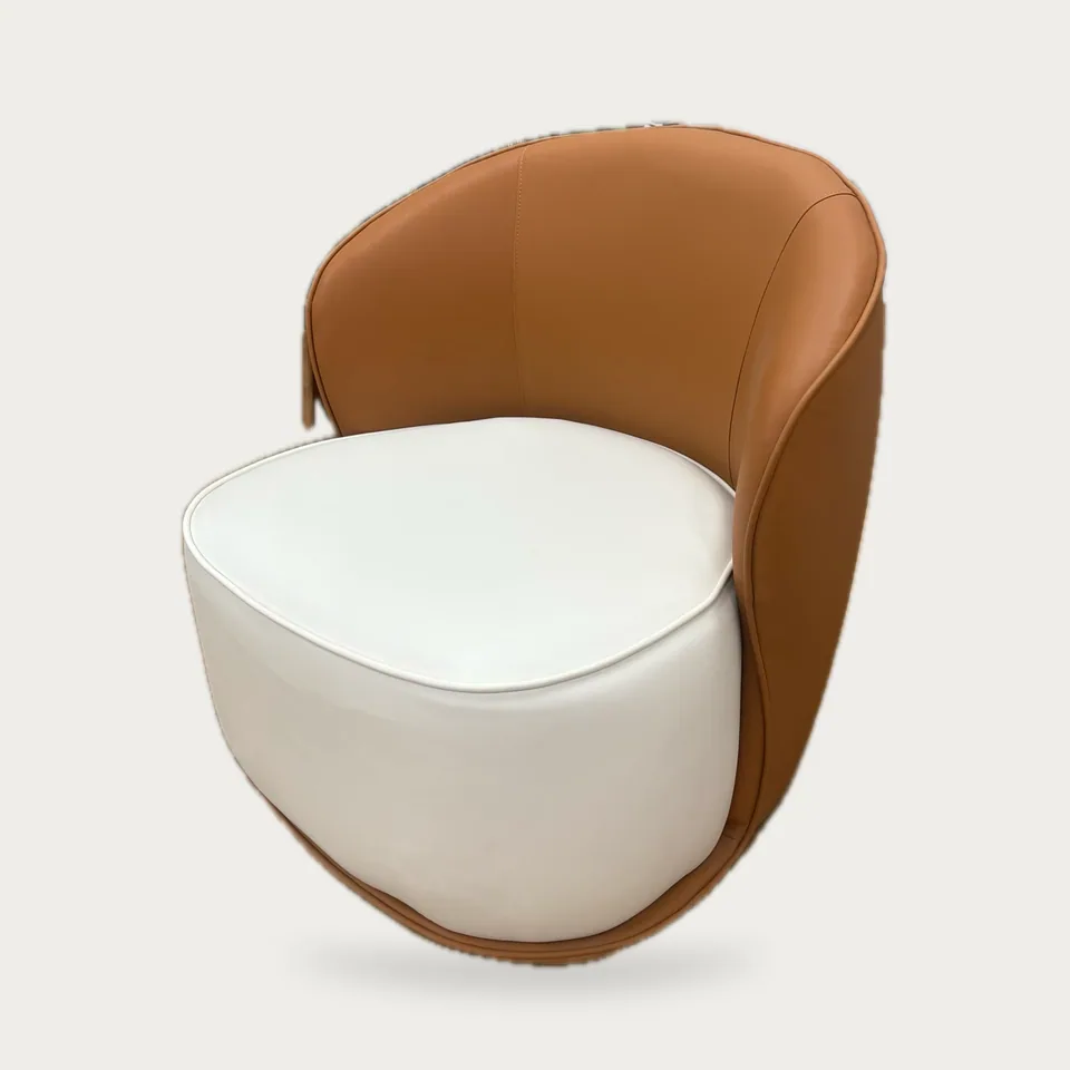 Two-Tone Wrap Tub Chair